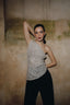 Top asymétrique à sequins Lise