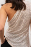 Top asymétrique à sequins Lise