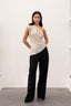 Top asymétrique à sequins Lise