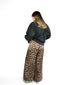 Leopard satin pants