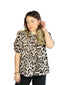 Blouse à noeuds léopard
